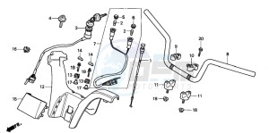 TRX200 FOURTRAX 200 drawing HANDLE PIPE