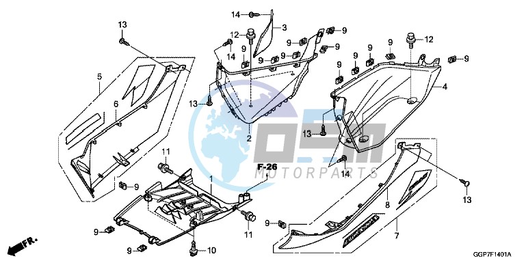 FLOOR STEP (NSC502WH/ T2)