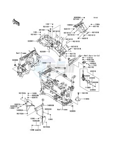 BRUTE FORCE 750 4x4i EPS KVF750HEF EU drawing Frame Fittings