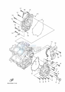 MT-07 MTN690 (BATX) drawing CRANKCASE COVER 1