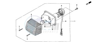 PK50 WALLAROO drawing TAILLIGHT