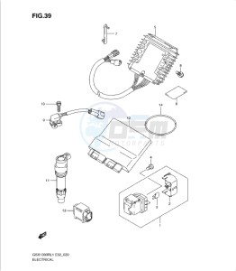 GSX1300R drawing ELECTRICAL (GSX1300RL1 E19)