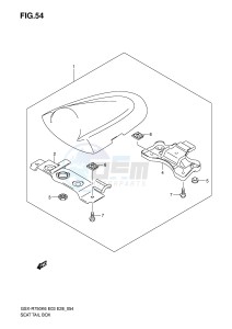 GSX-R750 (E3-E28) drawing SEAT TAIL BOX