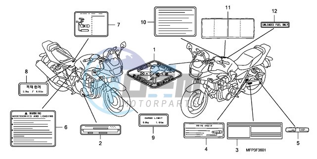 CAUTION LABEL (CB1300S/CB 1300SA)