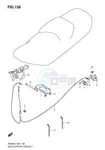 AN400 BURGMAN EU-UK drawing SEAT SUPPORT BRACKET