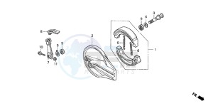 CRF230F drawing REAR BRAKE PANEL