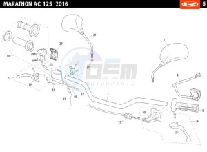 MARATHON-AC-RED 50 drawing HANDLEBARS