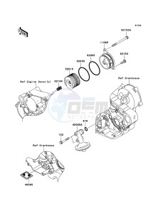 KX450F KX450D8F EU drawing Oil Filter