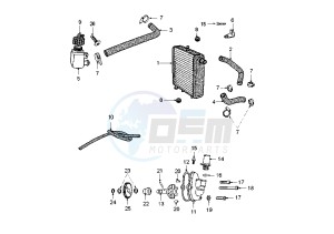 XR6 E - 50 cc drawing COOLING SYSTEM