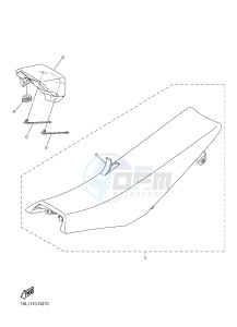 WR250F (2GB2 2GB3 2GB4 2GB4) drawing SEAT