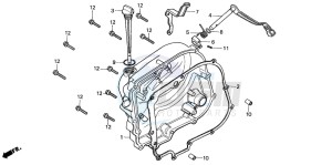 CM125C drawing RIGHT CRANKCASE COVER