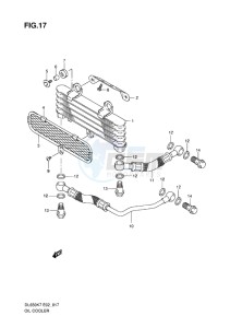 DL650 ABS V-STROM EU-UK drawing OIL COOLER