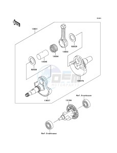 KVF360 KVF360B8F EU drawing Crankshaft