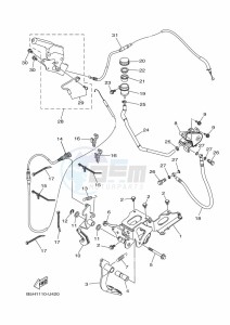 YXZ1000ETS YXZ1000ET (BAS5) drawing PEDAL WIRE