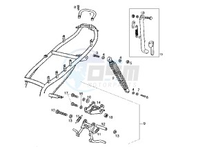 ATLANTIS O2 - 50 cc drawing REAR SHOCK ABSORBER