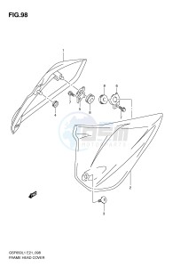 GSF650 (E21) Bandit drawing FRAME HEAD COVER (GSF650UAL1 E21)