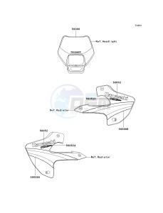 KLX300 A [KLX300R] (A10) A10 drawing DECALS