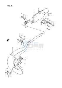 RMX250 (E3) drawing MUFFLER