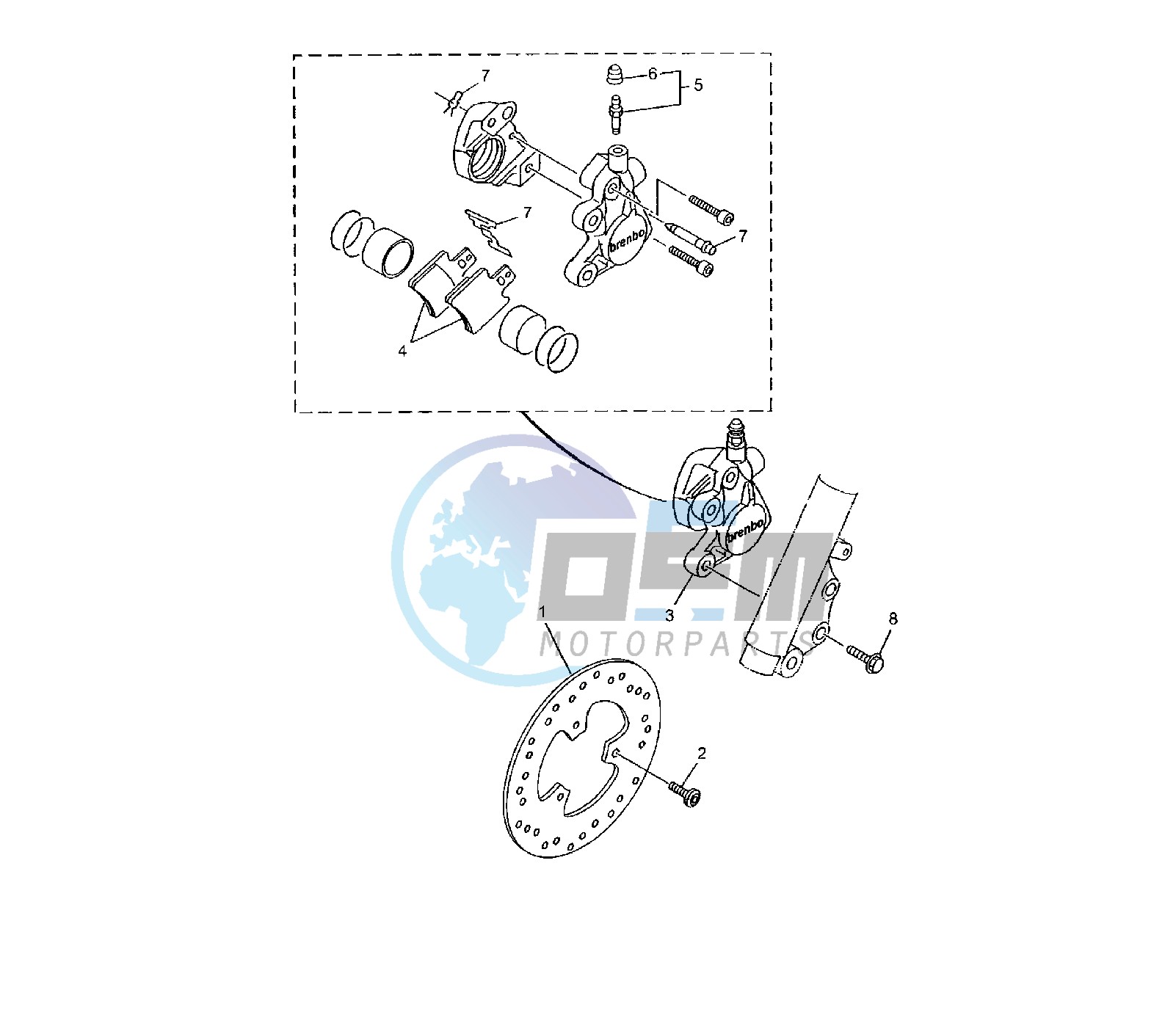 FRONT BRAKE CALIPER