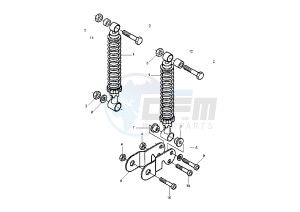 X9 EVOLUTION 250 drawing Rear Damper