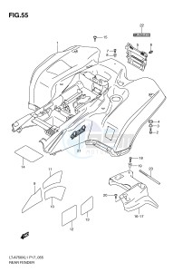 LT-A750X (P17) drawing REAR FENDER (LT-A750XL1 P24)