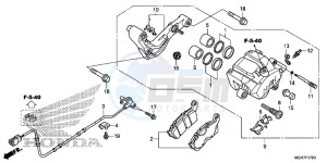 VFR1200XLF CrossTourer - VFR1200X 2ED - (2ED) drawing REAR BRAKE CALIPER