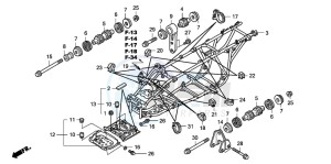 TRX500FA FOURTRAX FOREMAN drawing FRAME BODY (TRX500FA1/2/3/4)