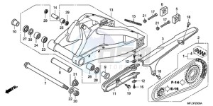 CBR1000RA9 UK - (E / ABS MKH MME REP) drawing SWINGARM