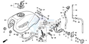 CB1000F drawing FUEL TANK