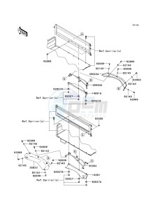 KAF 950 F [MULE 4010 DIESEL 4X4] (F9F-FAF) FAF drawing REAR FENDER-- S- -