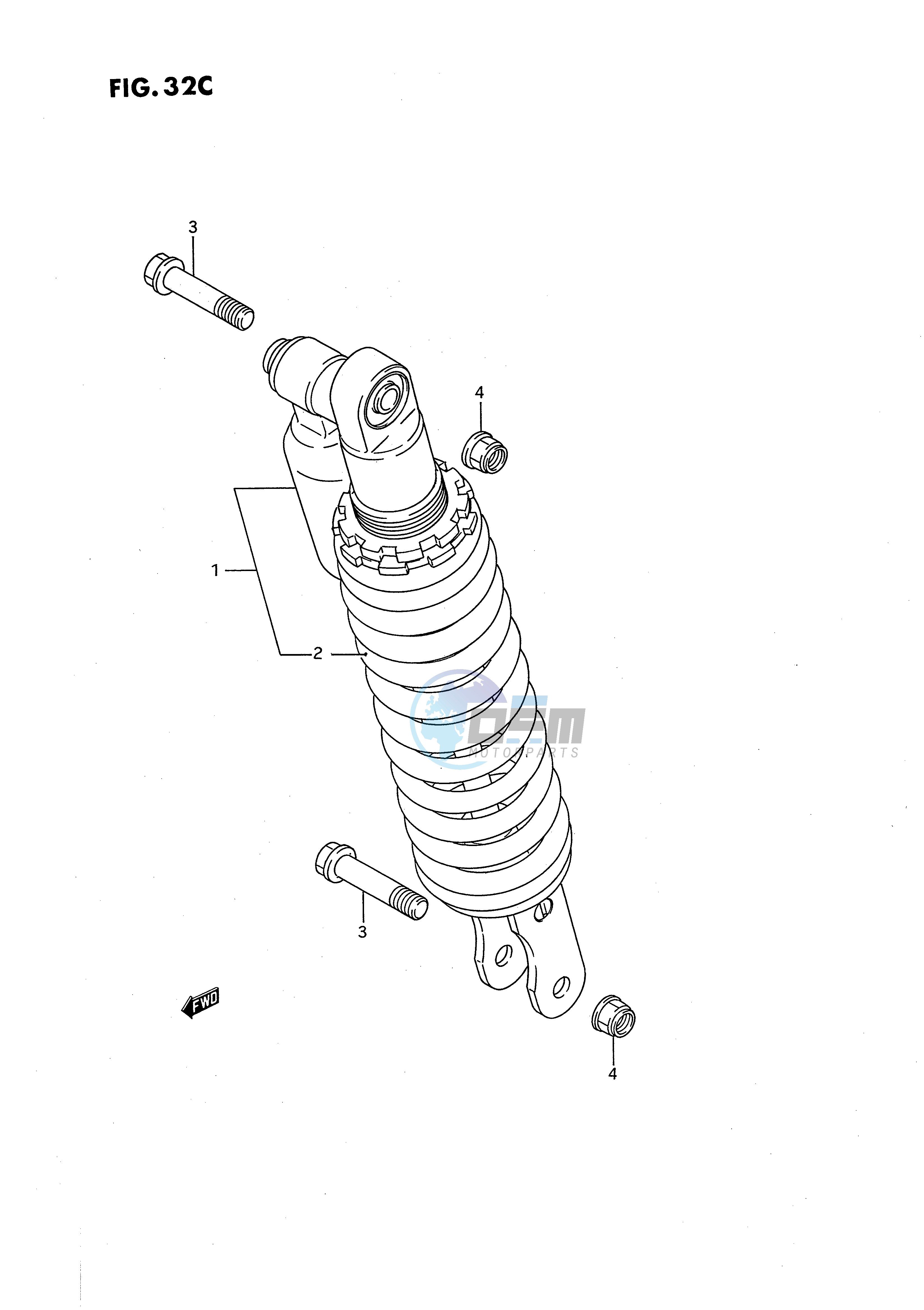 REAR SHOCK ABSORBER (MODEL L)