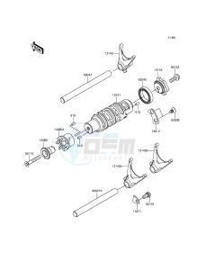 VULCAN S EN650AGFA XX (EU ME A(FRICA) drawing Gear Change Drum/Shift Fork(s)