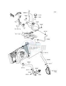 VERSYS_650_ABS KLE650FFF XX (EU ME A(FRICA) drawing Water Pipe