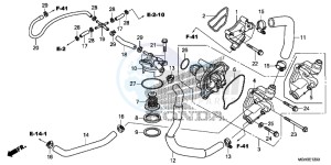 VFR1200XC drawing WATER PUMP