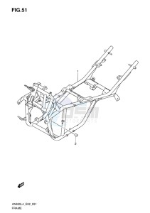 AN650Z ABS BURGMAN EXECUTIVE EU drawing FRAME