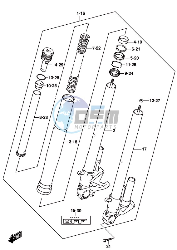 FRONT FORK DAMPER (GSX-R1000RZL8 E21)