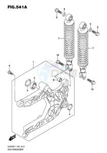 UH200 ABS BURGMAN EU drawing REAR SWINGINGARM