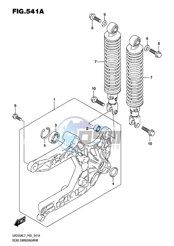 REAR SWINGINGARM