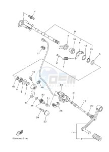 MTN850-A MTN-850-A MT-09 ABS (BS21) drawing SHIFT SHAFT