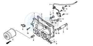 GL1500C F6C drawing TRANSMISSION COVER