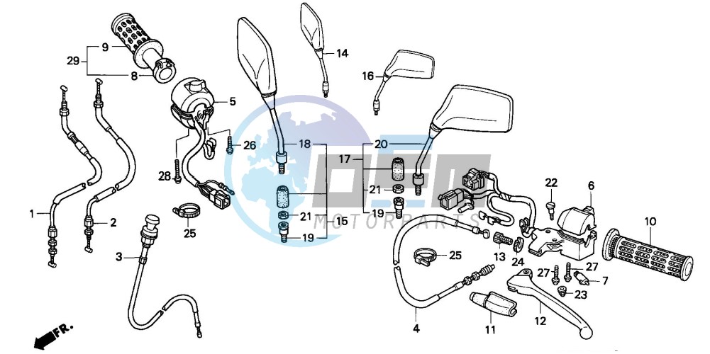 HANDLE LEVER/SWITCH/CABLE (2)