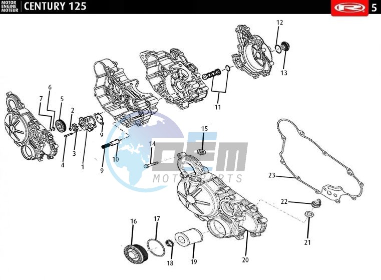 OIL PUMP - CLUTCH COVER