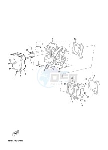 YP125R X-MAX125 X-MAX125 (2ABG) drawing CYLINDER