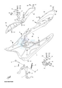 YN50 NEO'S (2APD 2APD 2APD) drawing STAND & FOOTREST