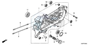 NSC50E Vision 50 - NSC50E UK - (E) drawing LEFT CRANKCASE