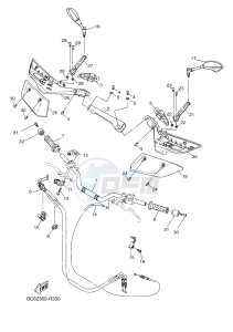 MTT690-U MT-07 TRACER TRACER 700 (BC62 BC62 BC62 BC62 BC62) drawing STEERING HANDLE & CABLE