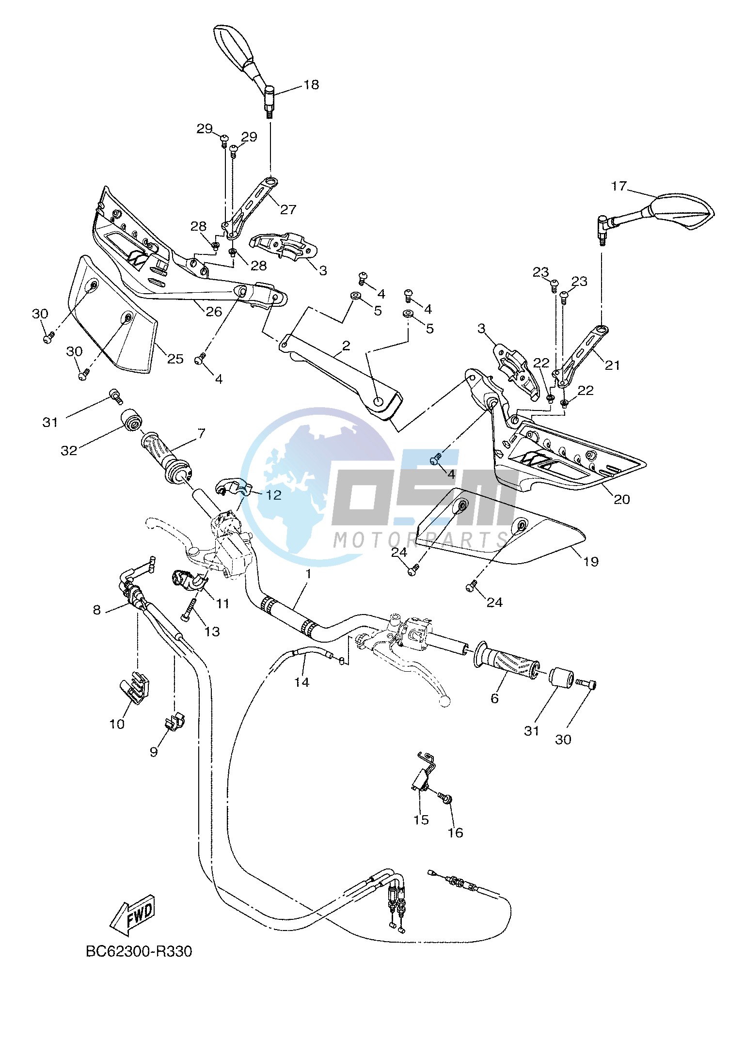 STEERING HANDLE & CABLE