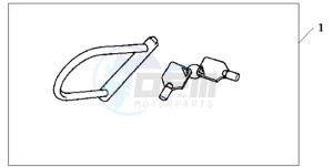 FES1259 UK - (E / MKH) drawing HONDA U-LOCK