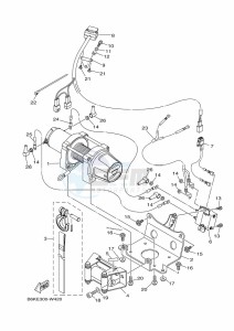 YFM700FWBD KODIAK 700 EPS (BGFM) drawing WINCH