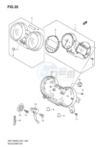 GSF-1250S ABS BANDIT EU drawing SPEEDOMETER